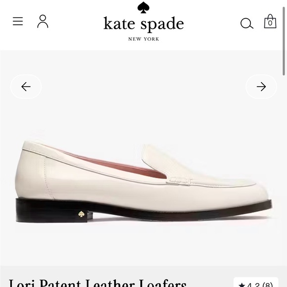 Kate Spade Lori Patent Leather Loafers 6.5 - Never worn with original box - Picture 5 of 9